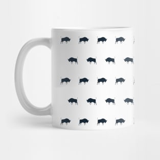 Houston | Deep Steel Blue Bull Mug